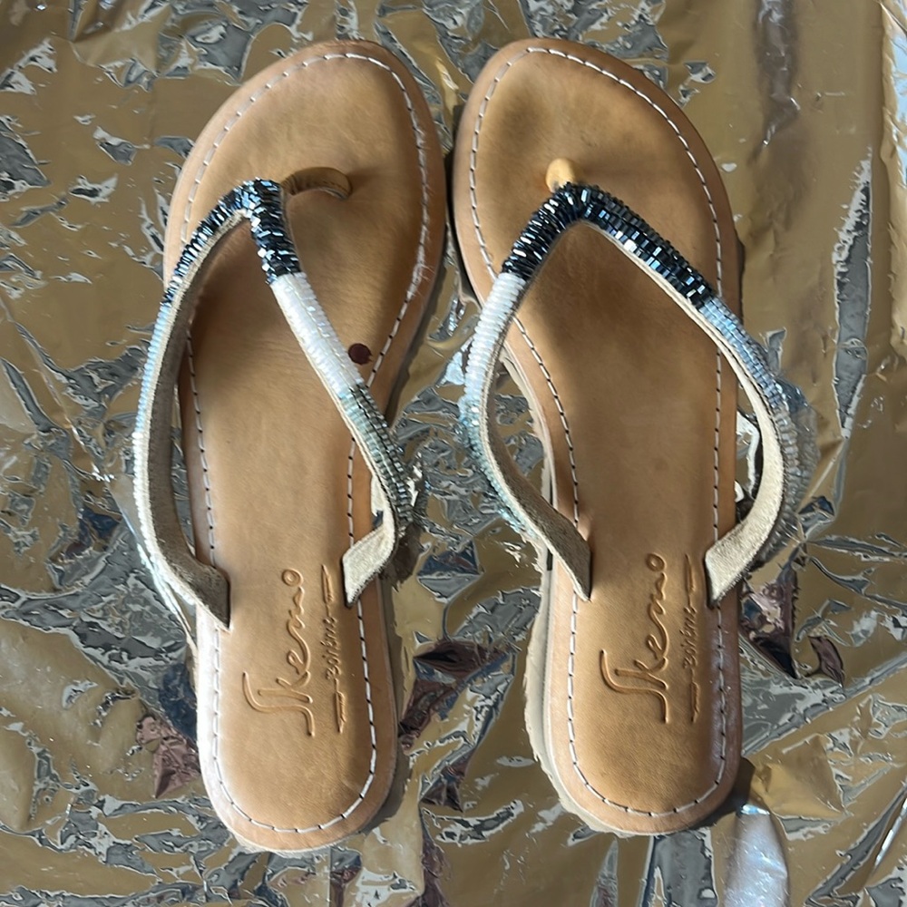 Skimo  Tan and Black Women's Sandals